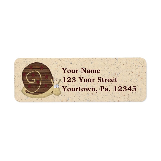 Snail Mail Address Label Return Address Label (Front)