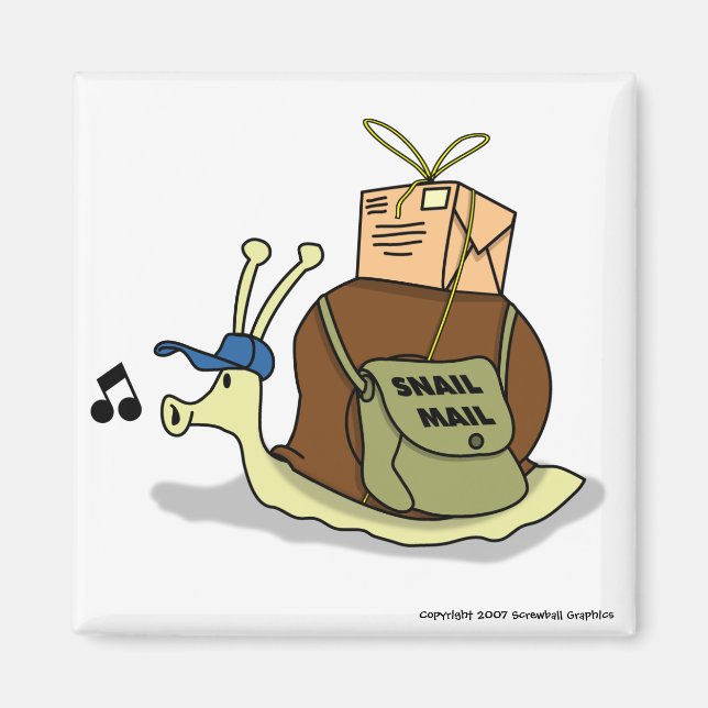 Snail Mail Magnet (Front)