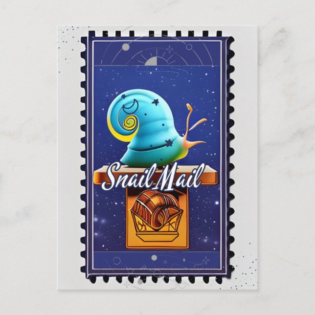 Snail Mail, Postcard for Postcrossing (Front)