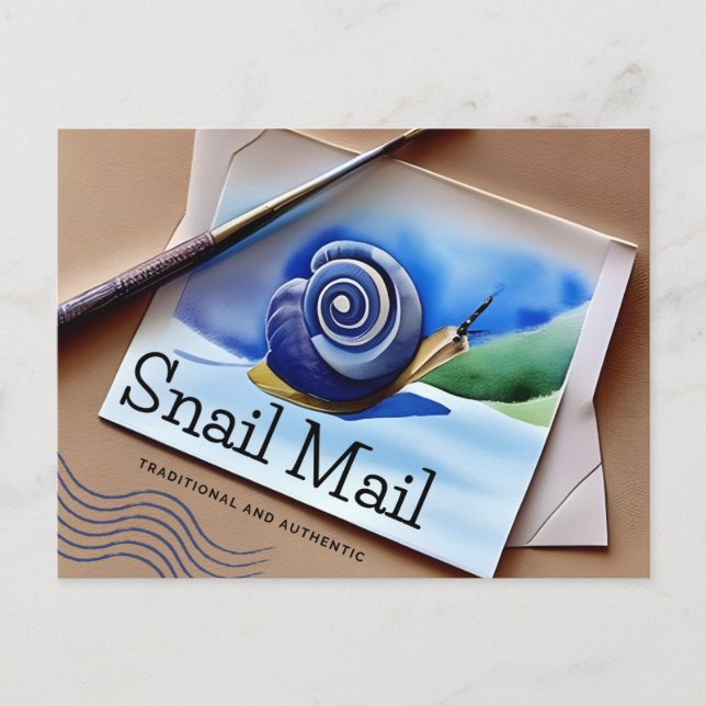 Snail Mail, Postcard for Postcrossing (Front)
