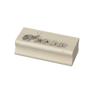 Snail Mail Rubber Stamp