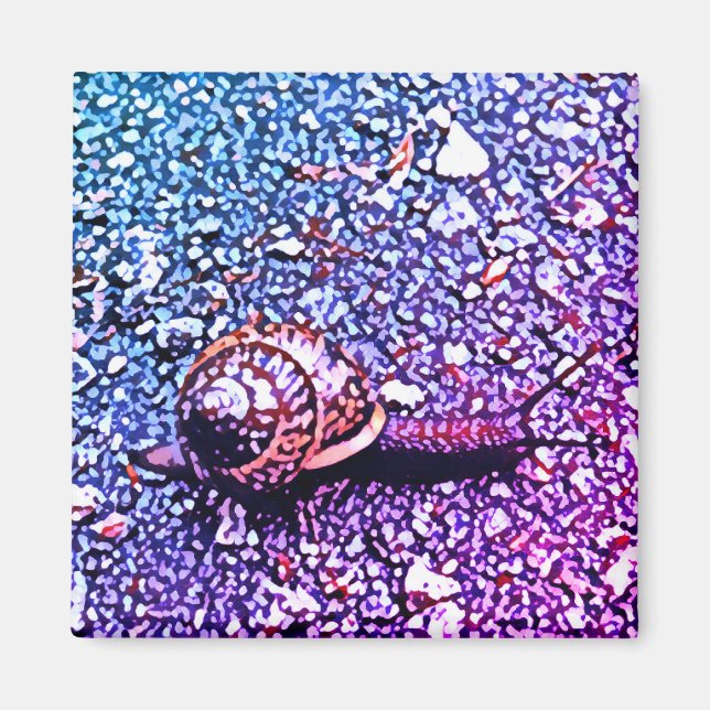 Snail mosaic  magnet (Front)