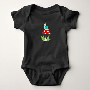 Snail on Mushroom Baby Top