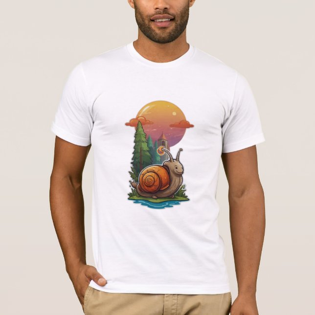 SNAIL ON VACATION T-Shirt (Front)
