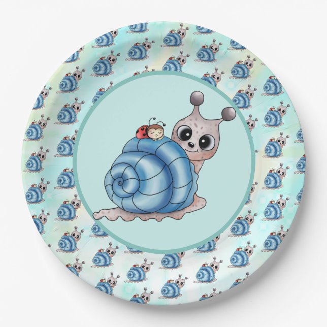 snail paper plate (Front)