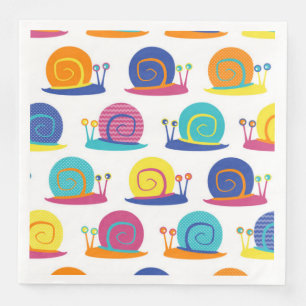 Snail Party Pattern Napkin