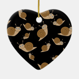 Snail Pattern Ceramic Ornament