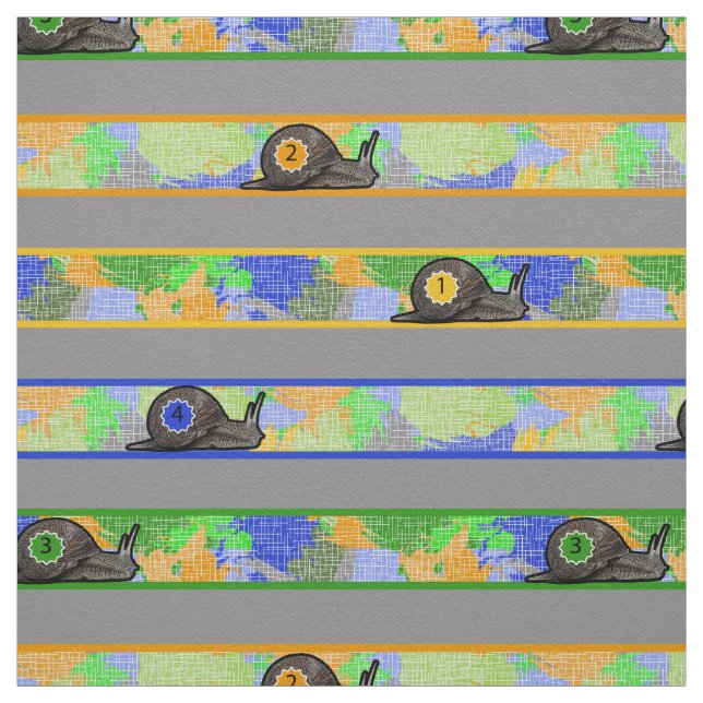 Snail Race Fabric (Swatch)