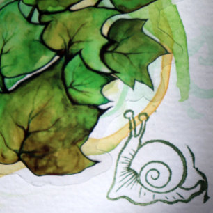 Snail Rubber Stamp