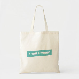 Snail Runner, Slow Runners Tote Bag