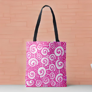 snail shell doodle 47 tote bag