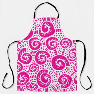 Snail shell dots doodle 47 apron