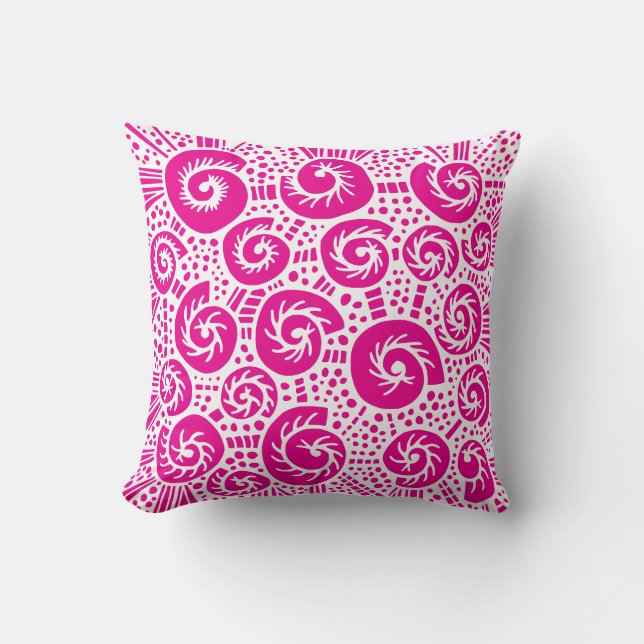 Snail shell dots doodle 47 cushion (Front)