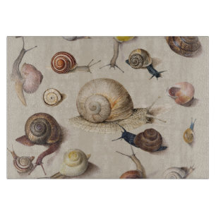 Snail Slug Garden Pet Gastropod Botanical Snails Cutting Board