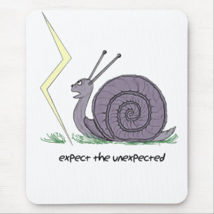 Snail Surprised Mouse Pad