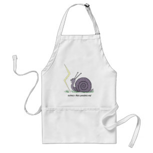 Snail Surprised Standard Apron