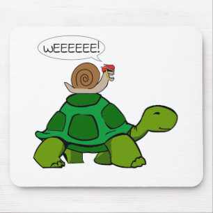 Snail & Turtle - Turbo Duo Mouse Pad