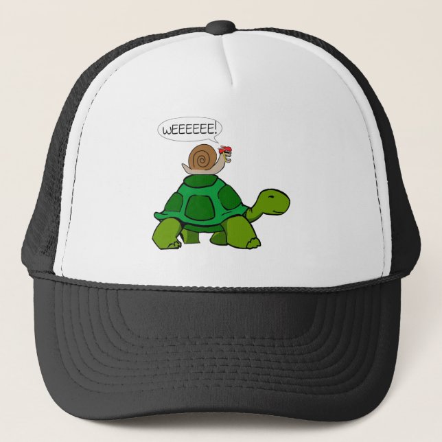 Snail & Turtle - Turbo Duo Trucker Hat (Front)