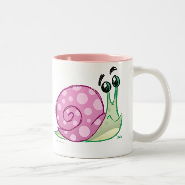Snail Two-Tone Coffee Mug (Right)