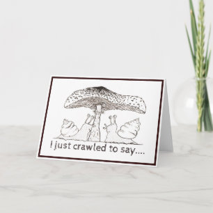 Snail valentine card