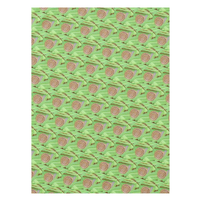 Snail Watercolor Tablecloth (Front)
