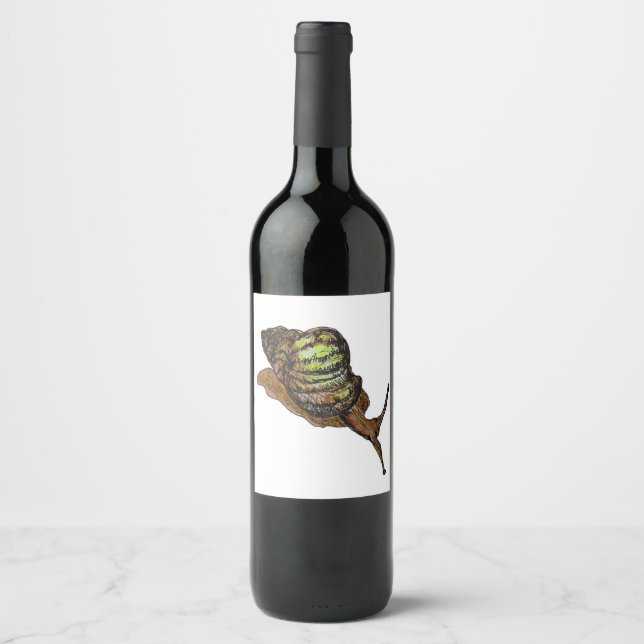 snail wine label (Front)