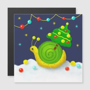 Snail with Christmas Tree