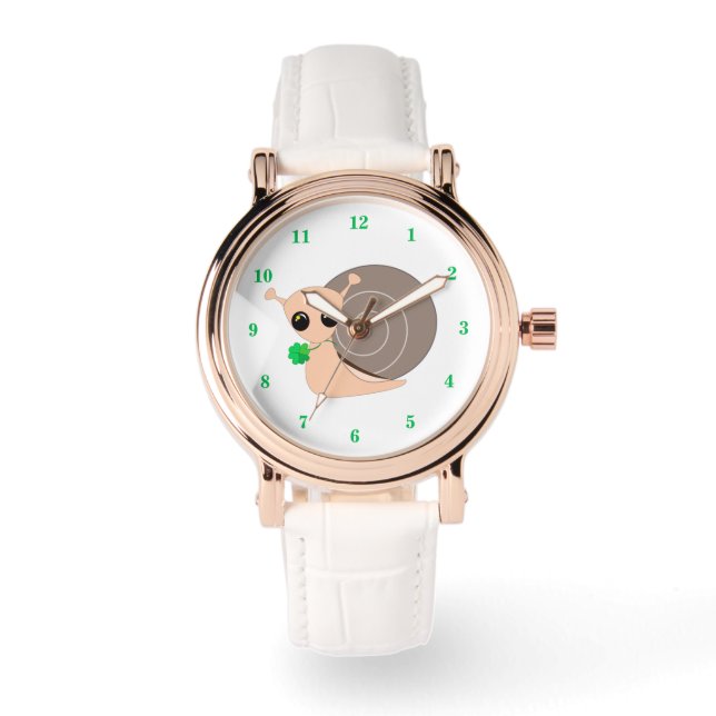 Snail with Clover Watch - Lucky Snail (Front)