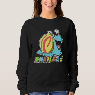 Snailed It Cute Snail Decor Sweatshirt