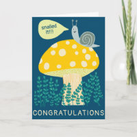 SNAILED IT Magical Mushroom CUSTOM Congrats 