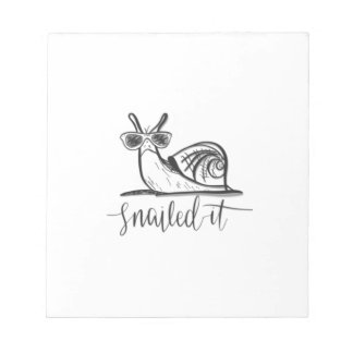 Snailed it notepad