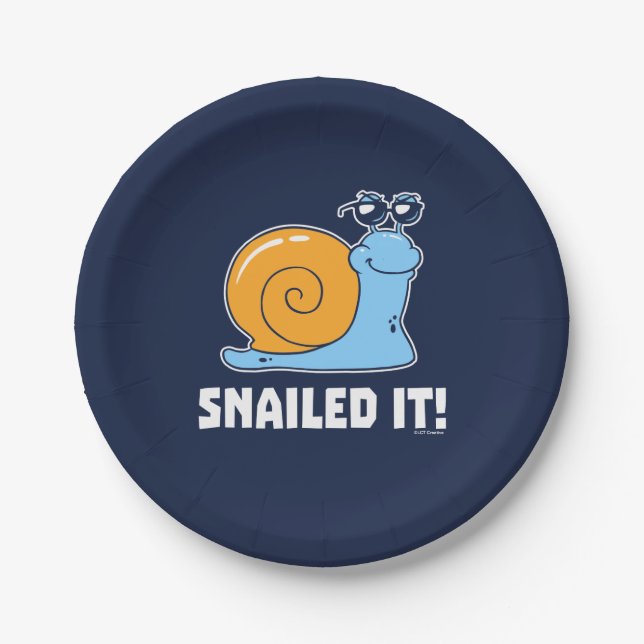Snailed It Paper Plate (Front)