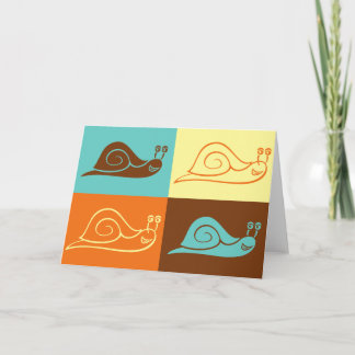 Snails Greeting Card