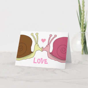 Snails In Love Greeting Card