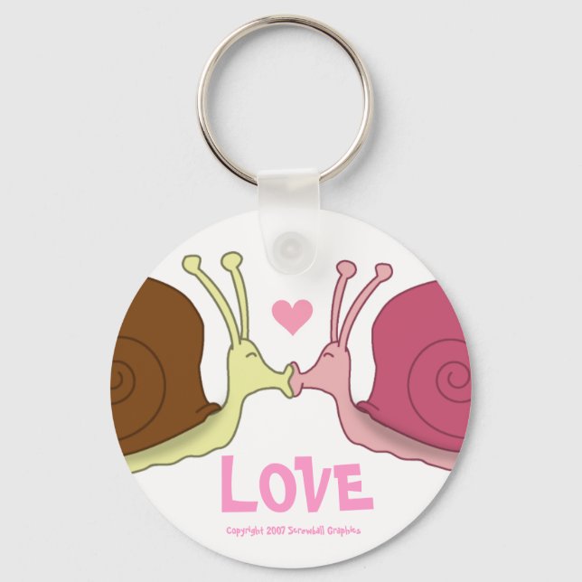 Snails In Love Keychain (Front)