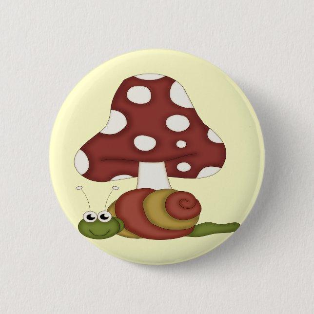 Snails Life 6 Cm Round Badge (Front)