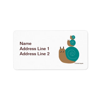 Snails Return Address Label