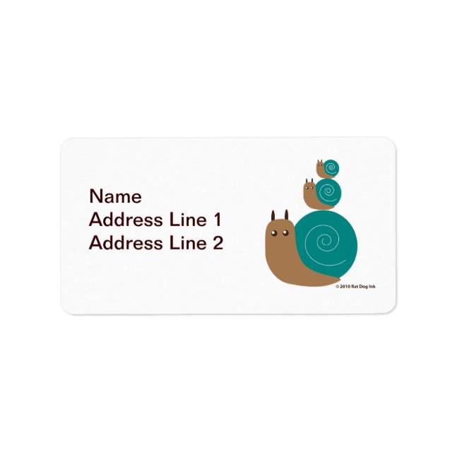 Snails Return Address Label (Front)