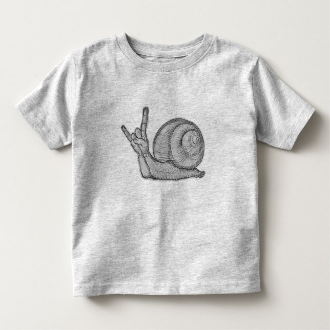 Snails Rock Toddler T-Shirt (Front)