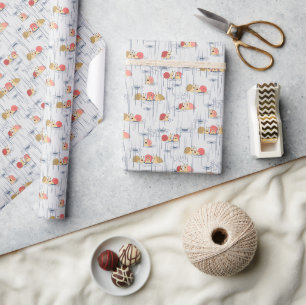 Snails Singing in the Rain Wrapping Paper