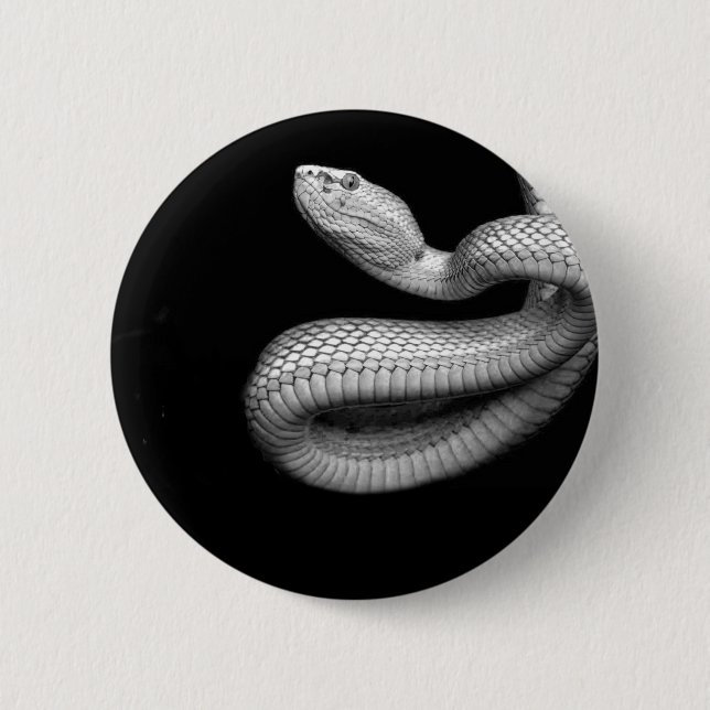 Snake 6 Cm Round Badge (Front)