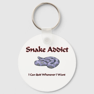 Snake Addict Key Ring