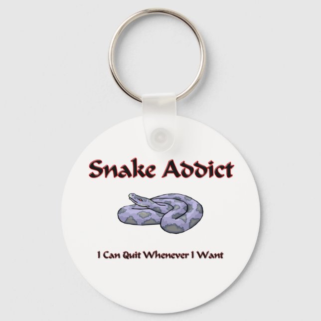 Snake Addict Key Ring (Front)