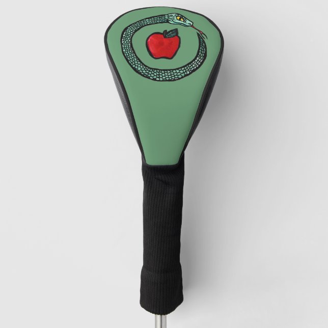 Snake and Apple                                    Golf Head Cover (Front)