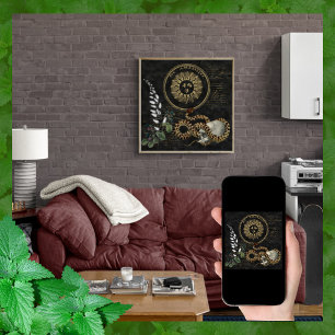 Snake and Berries Poster