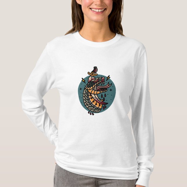 Snake and Dagger T-Shirt (Front)