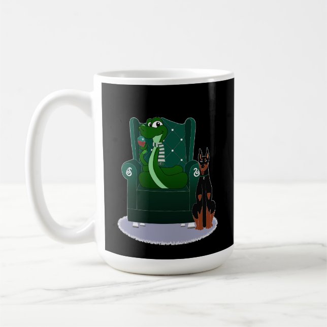 Snake and Dog Coffee Mug (Left)