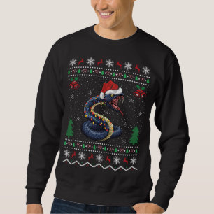 Snake Animal Lover Matching Ugly Snake Christmas Sweatshirt
