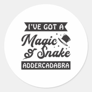 Snake Animal Lover Reptile Snakers Cobra Pet Gift Classic Round Sticker