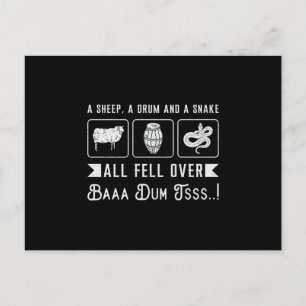 Snake Animal Reptile Cobra Snakers Pet Funny Gift Postcard